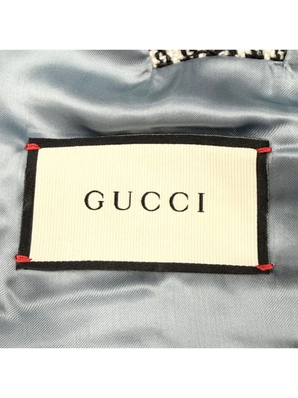 Gucci Cashmere Blend Interlocking Button Houndstooth Pattern Vest Set